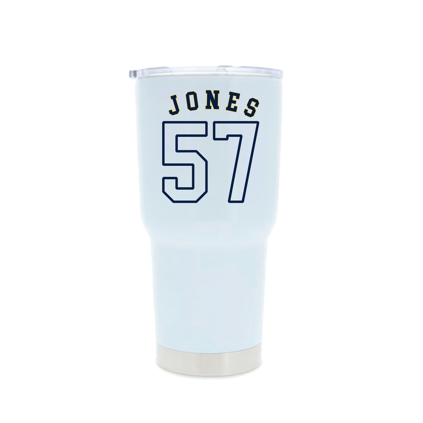 30oz Stainless Steel Tumbler — Shirsey Arch in White