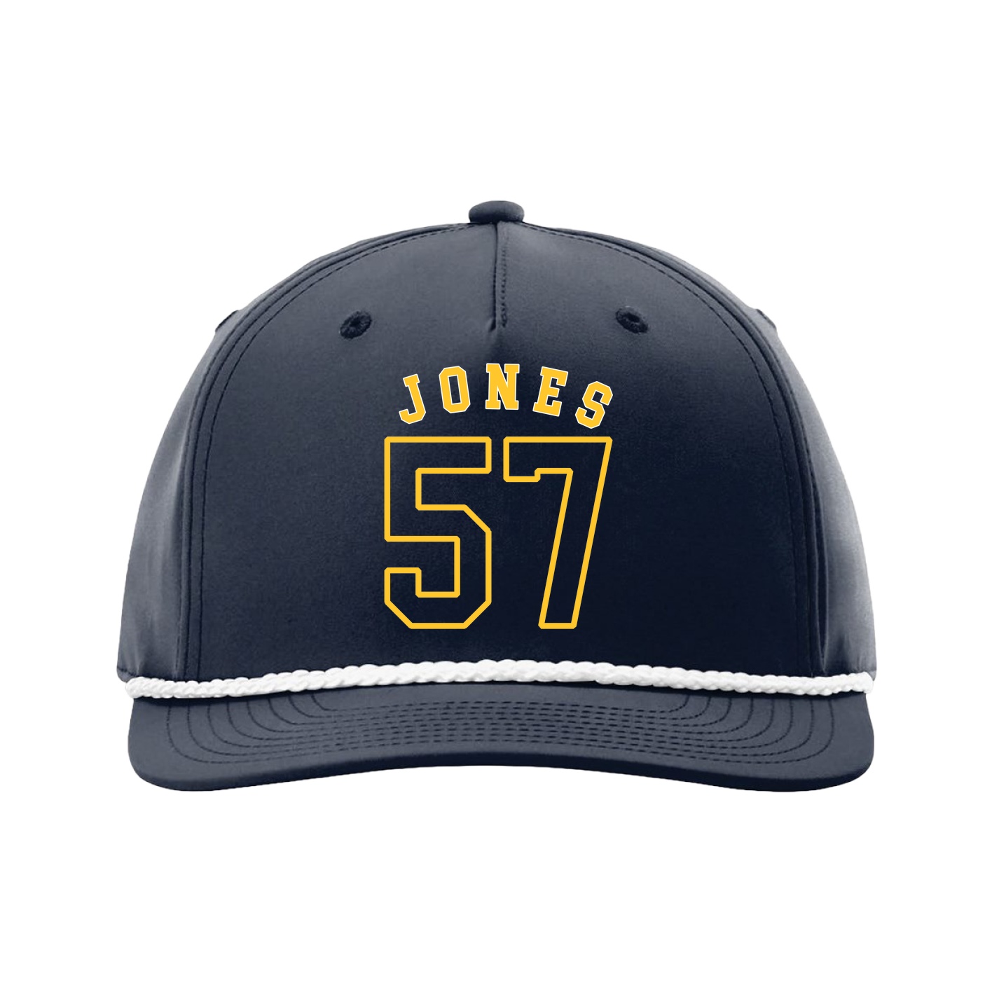 Five-Panel Classic Rope Cap — Shirsey Arch in Navy