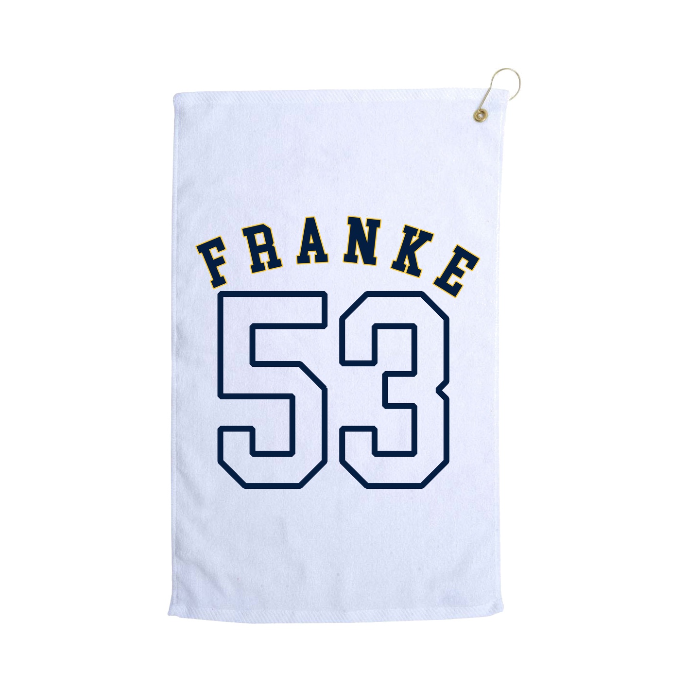 Golf Towel — Shirsey Arch in White
