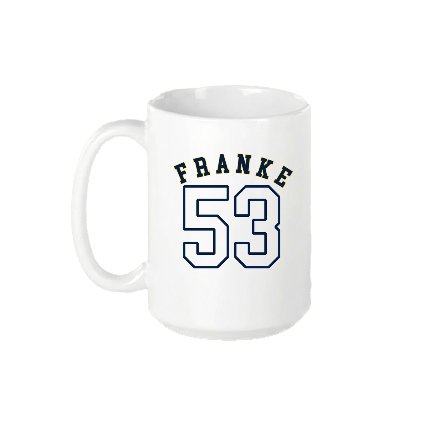 15oz Coffee Mug — Shirsey Arch in White