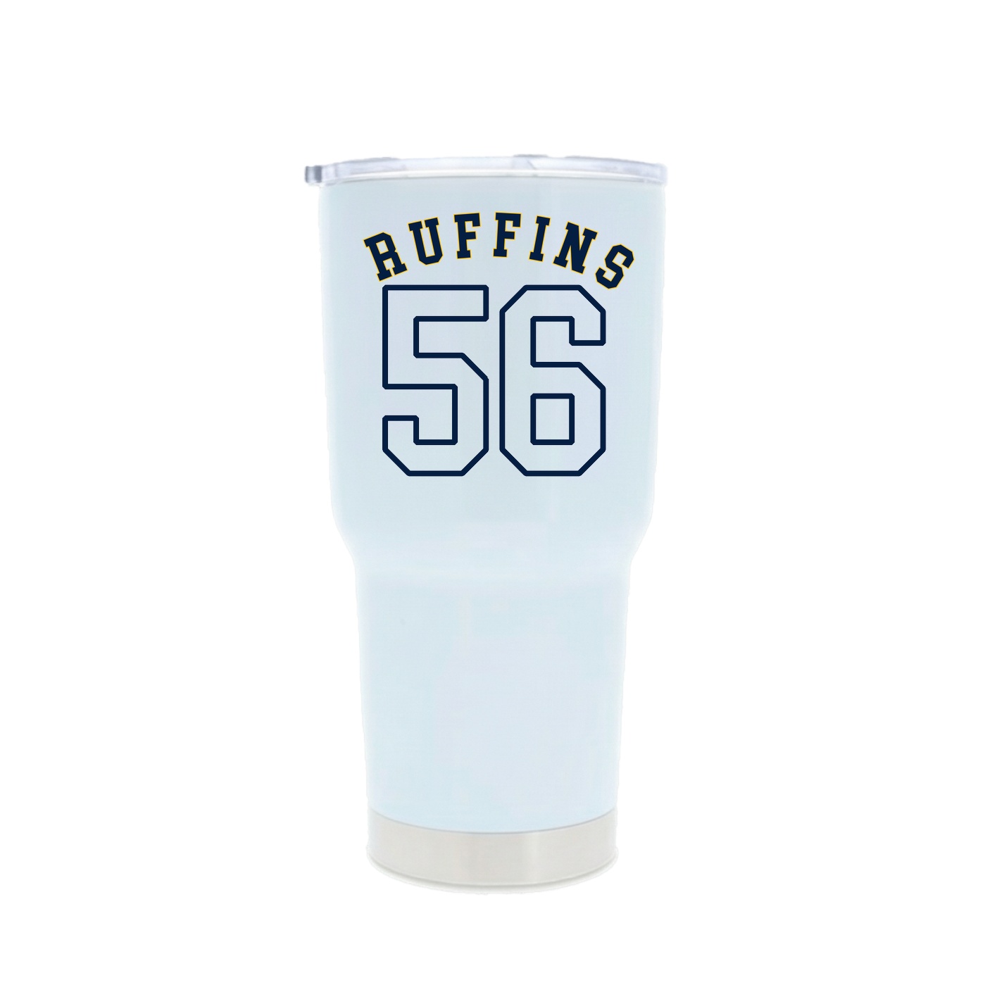 30oz Stainless Steel Tumbler — Shirsey Arch in White