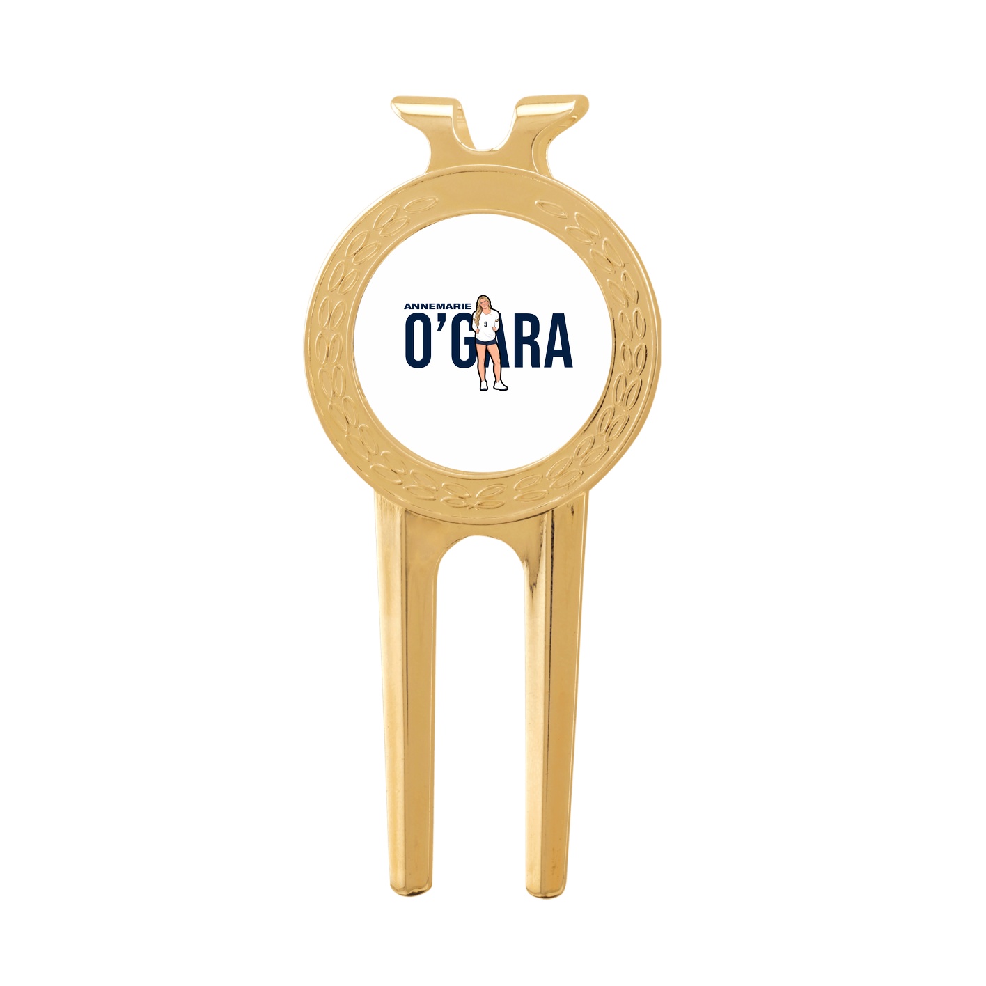Divot Tool with Ball Marker — Player Name in Classic