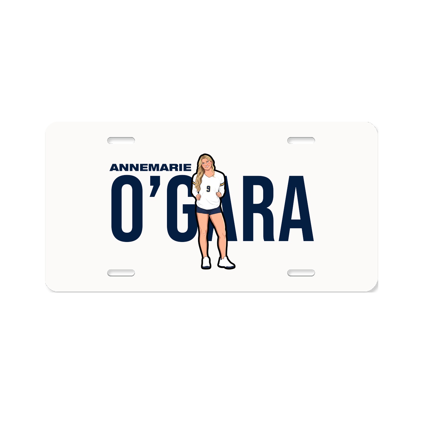 License Plate — Player Name in Classic
