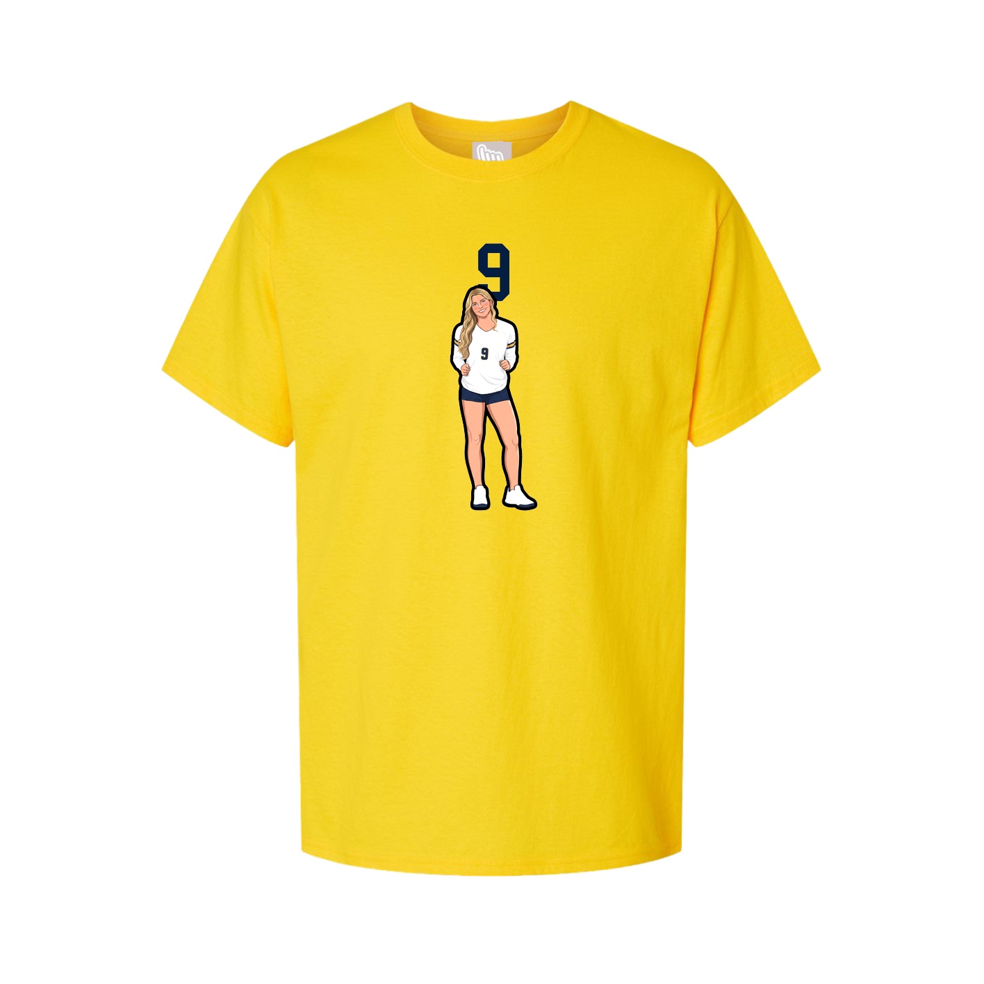 Tee — Number Top in Gold