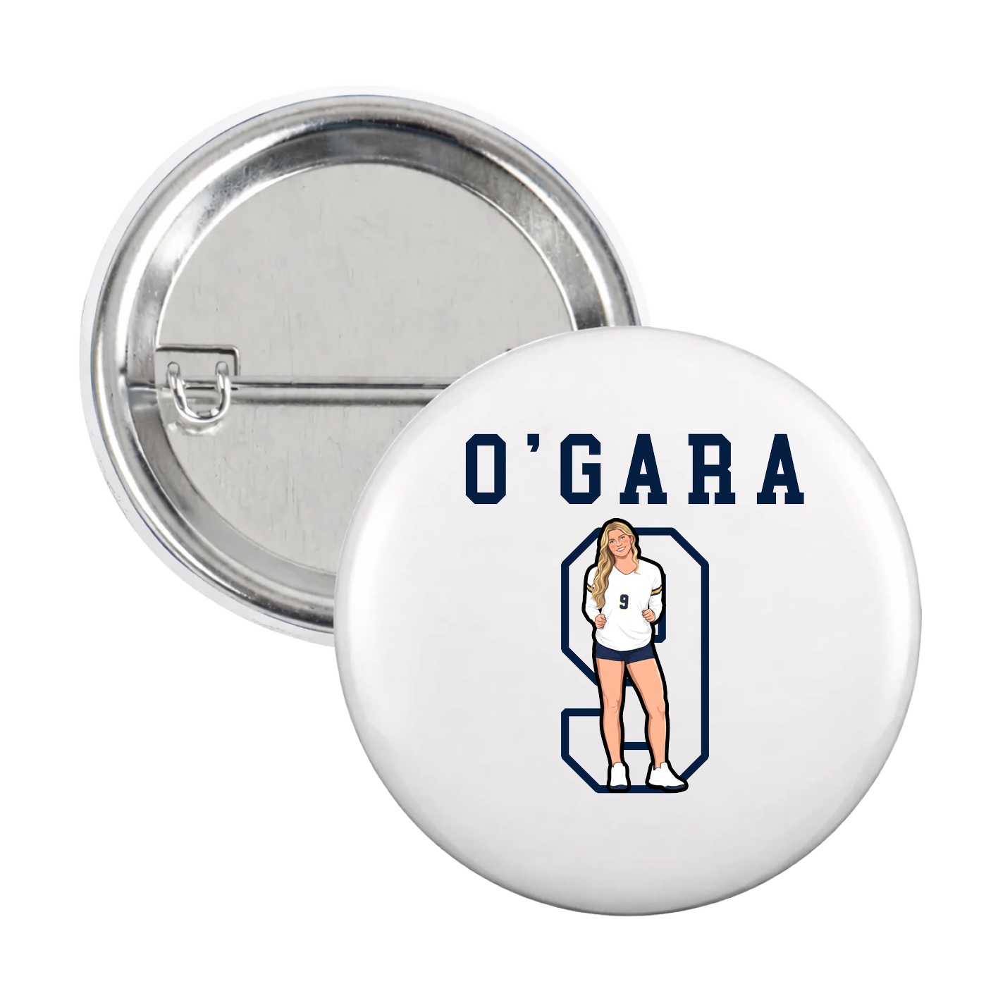 Game Day Button — Shirsey in White