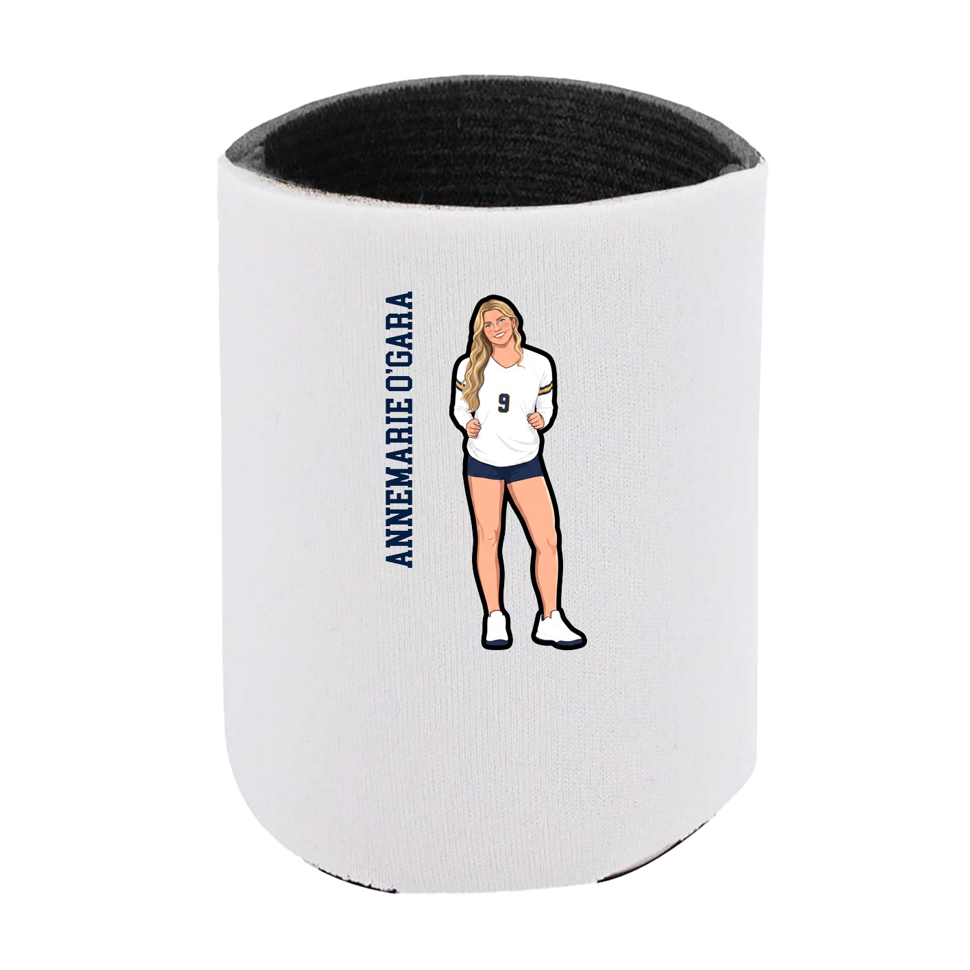 Can Holder — Name Vertical in White
