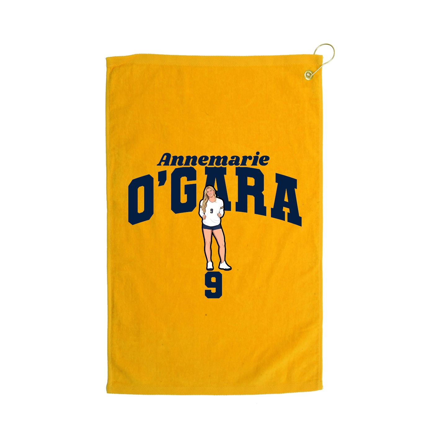 Golf Towel — Signature Arch in Gold