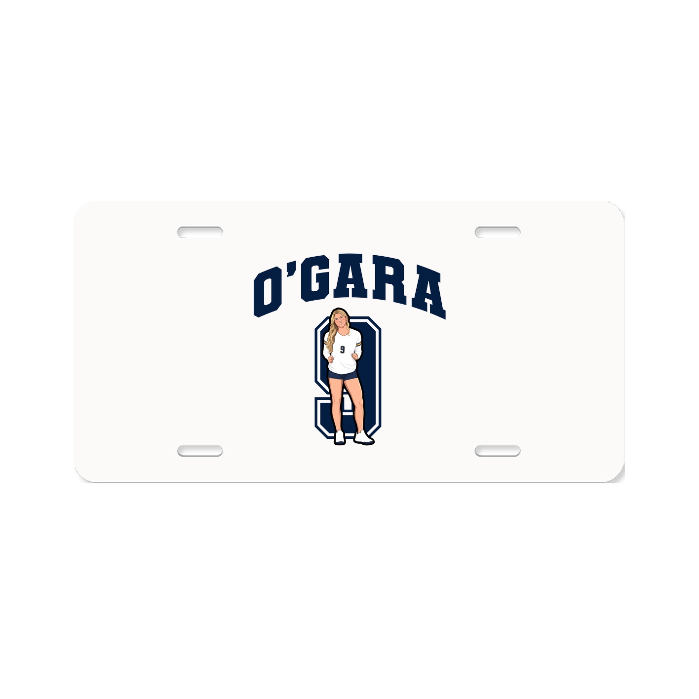 License Plate — Number in Classic
