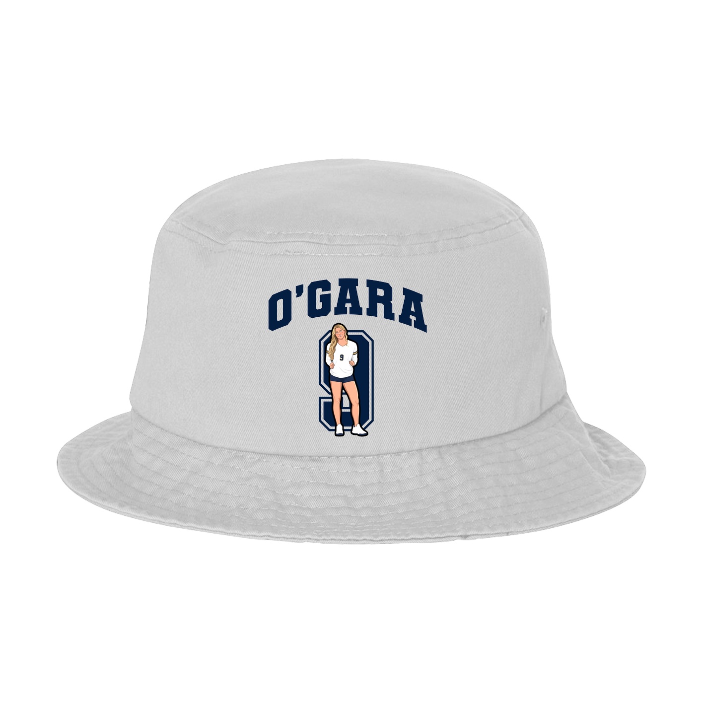 Bucket Cap — Number in White