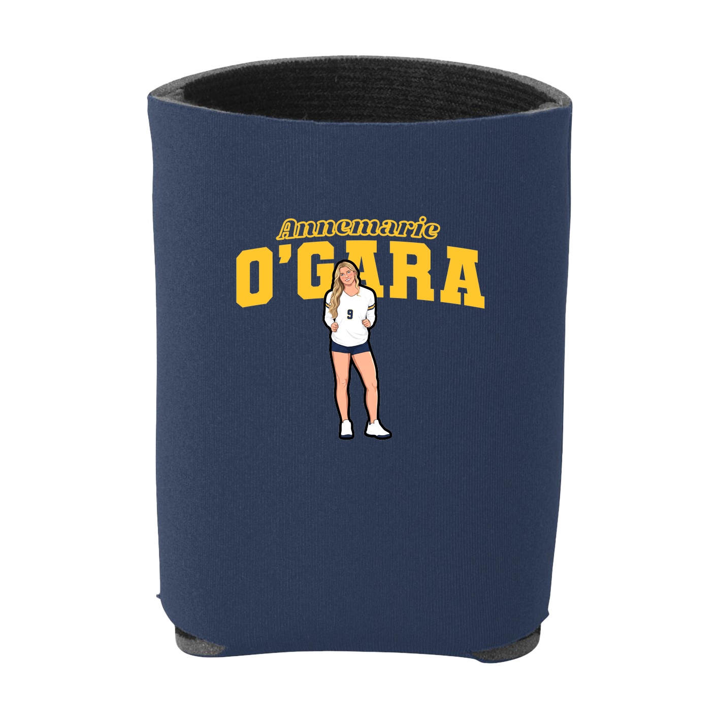 Can Holder — Name Arch in Navy