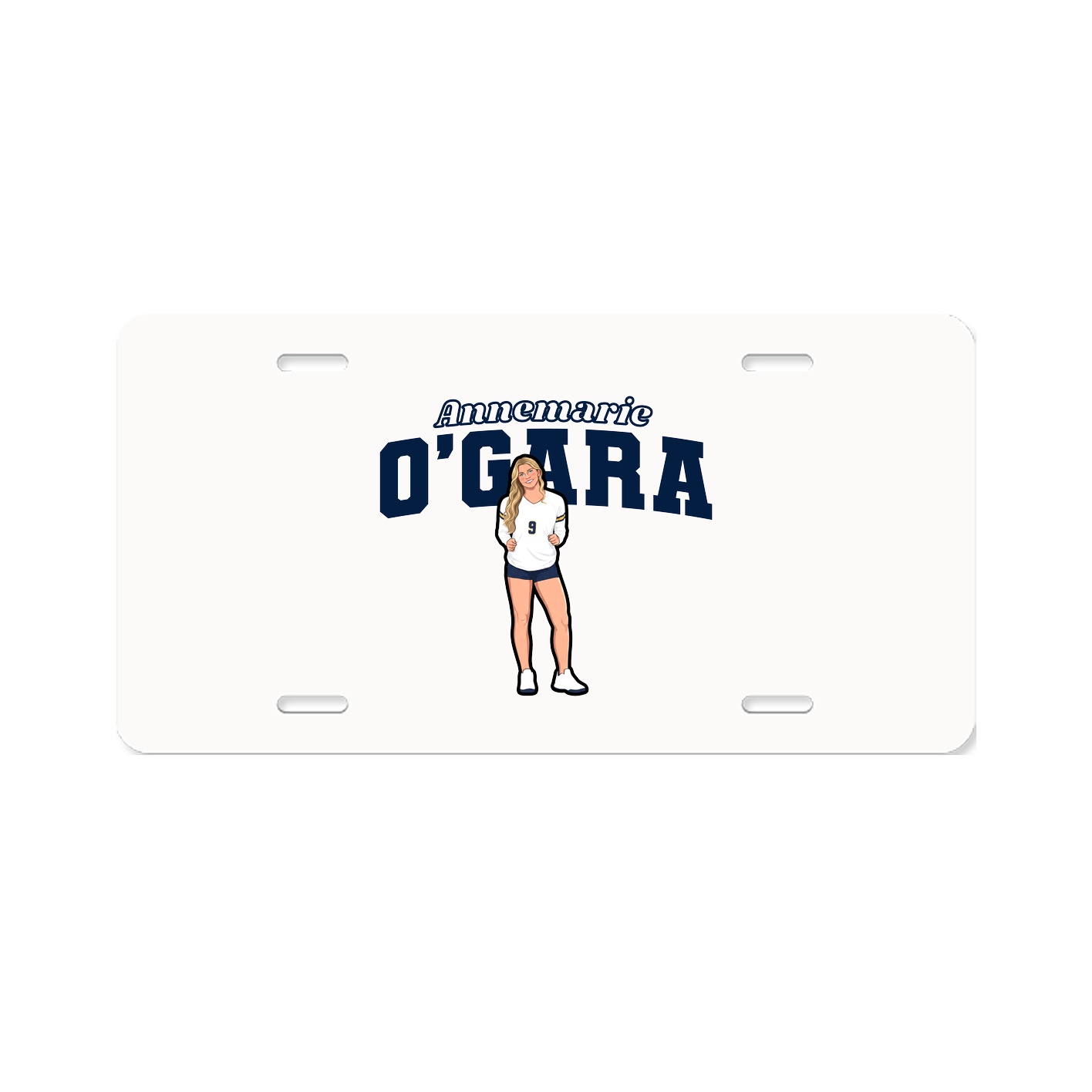License Plate — Name Arch in Classic