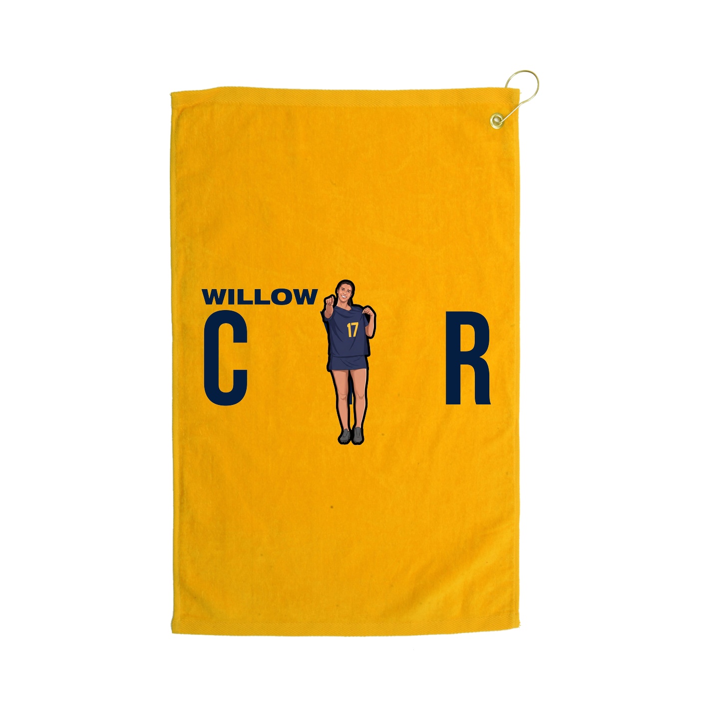 Golf Towel — Player Name in Gold