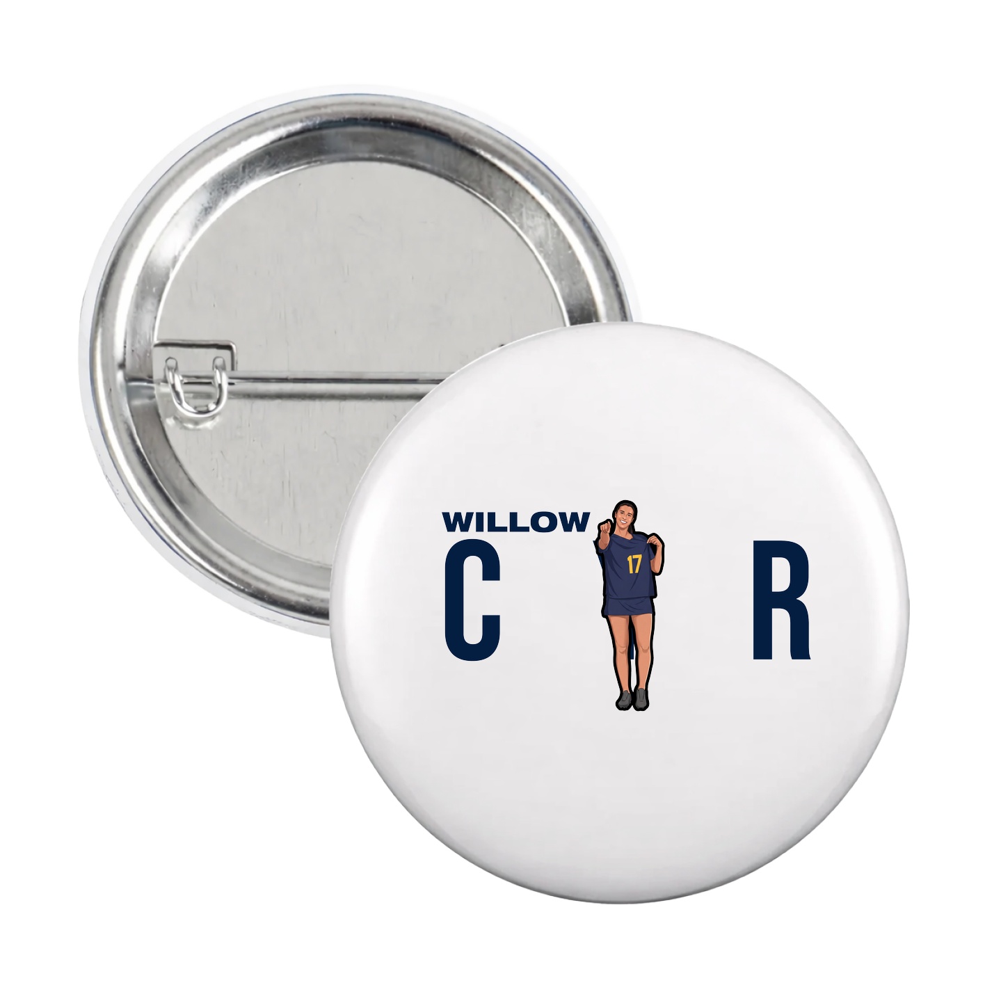 Game Day Button — Player Name in White