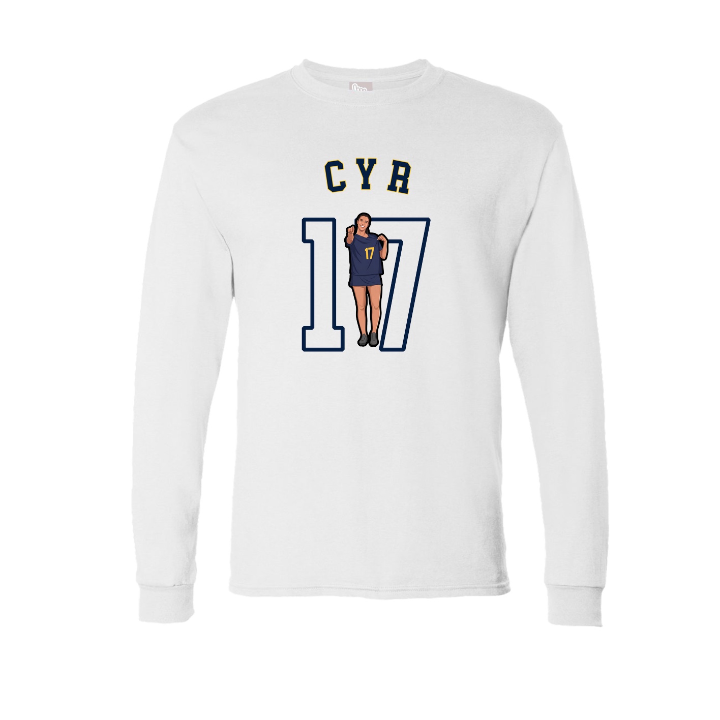 Long Sleeve Tee — Shirsey Arch in White