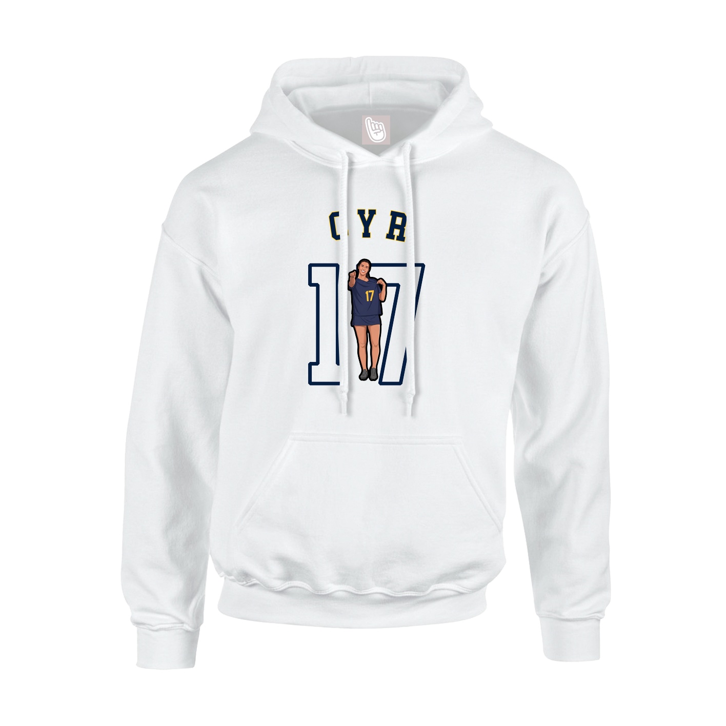 Youth Hoodie — Shirsey Arch in White