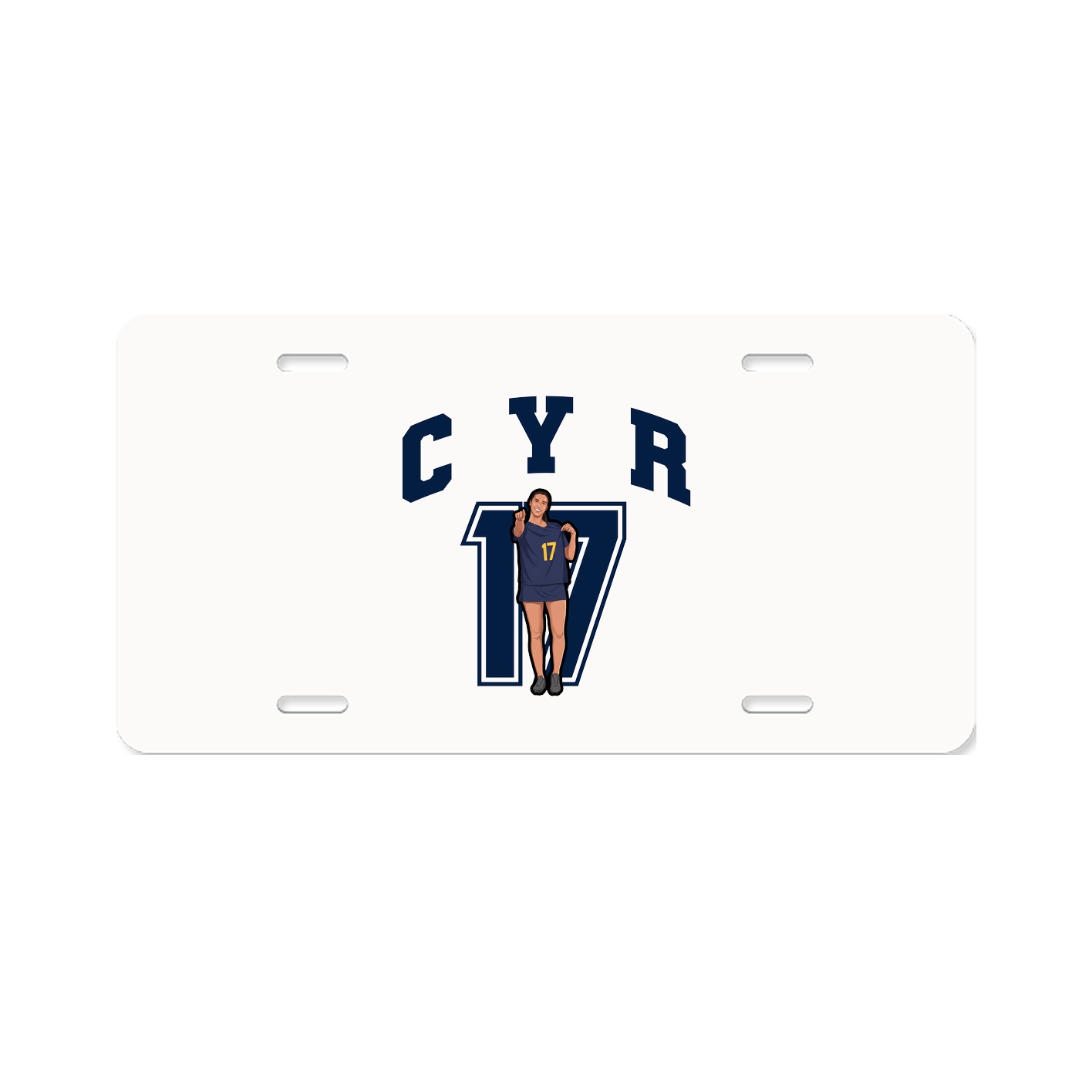 License Plate — Number in Classic