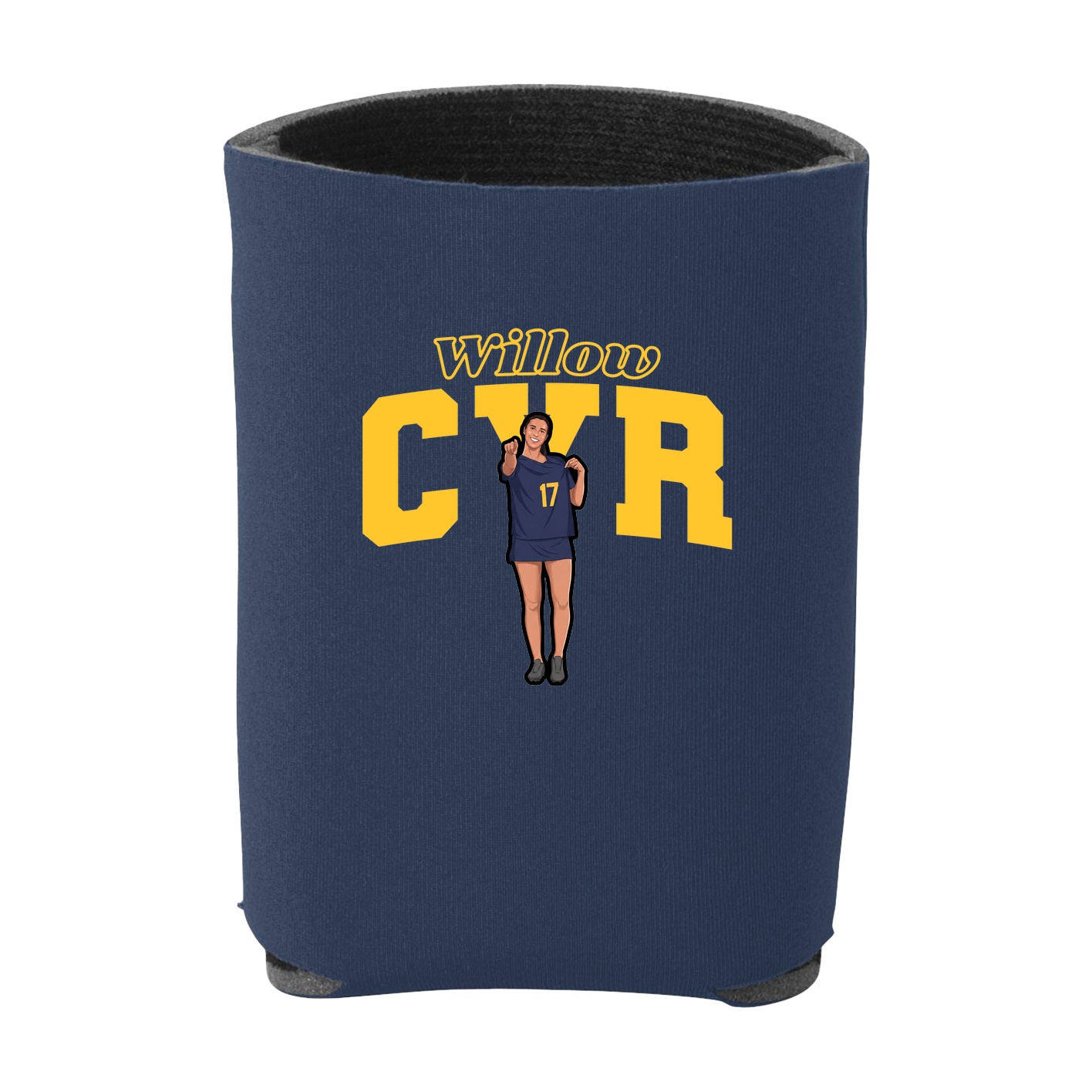 Can Holder — Name Arch in Navy