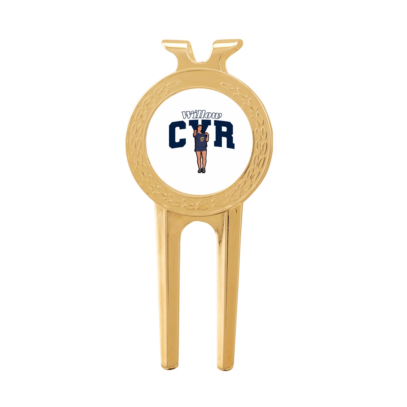 Divot Tool with Ball Marker — Name Arch in Classic