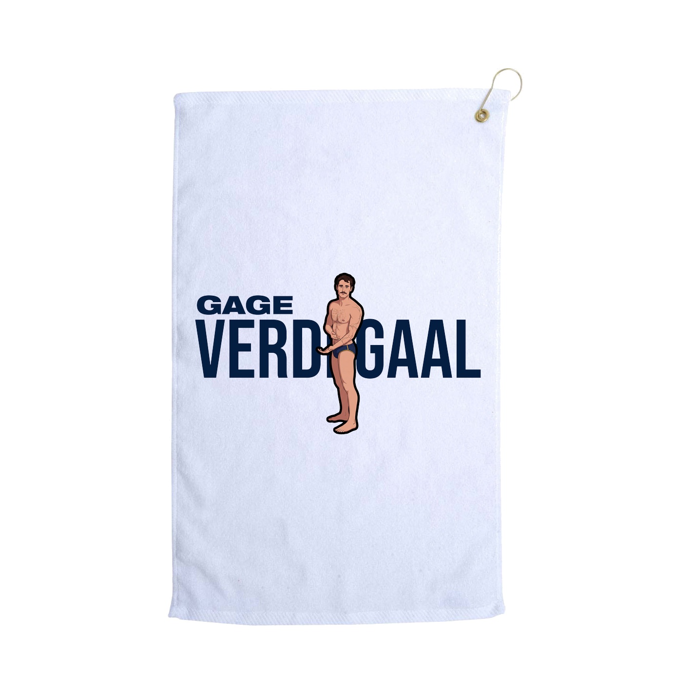 Golf Towel — Player Name in White