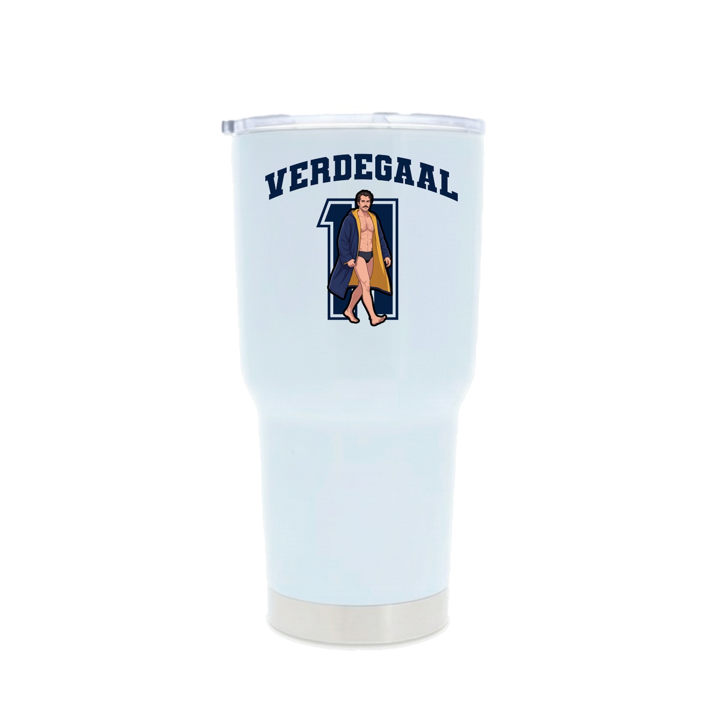 30oz Stainless Steel Tumbler — Number in White