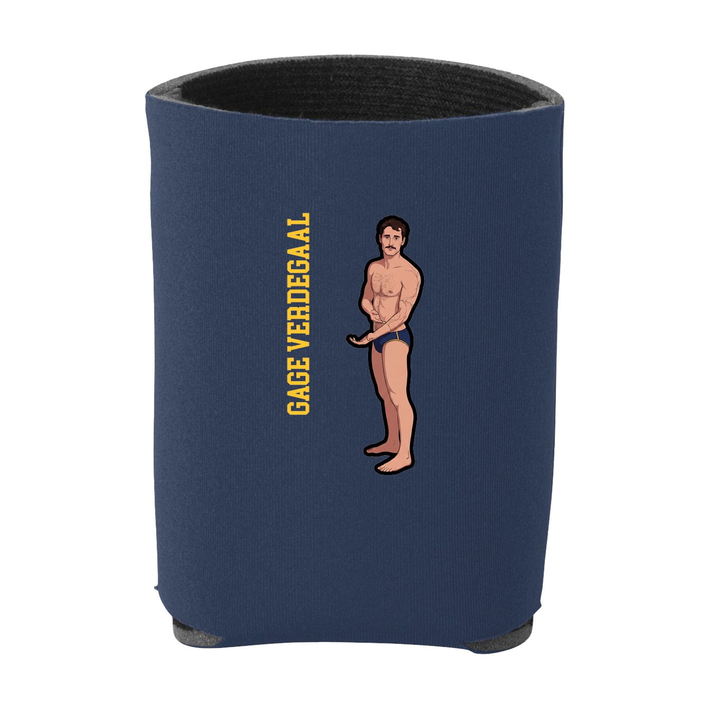 Can Holder — Name Vertical in Navy