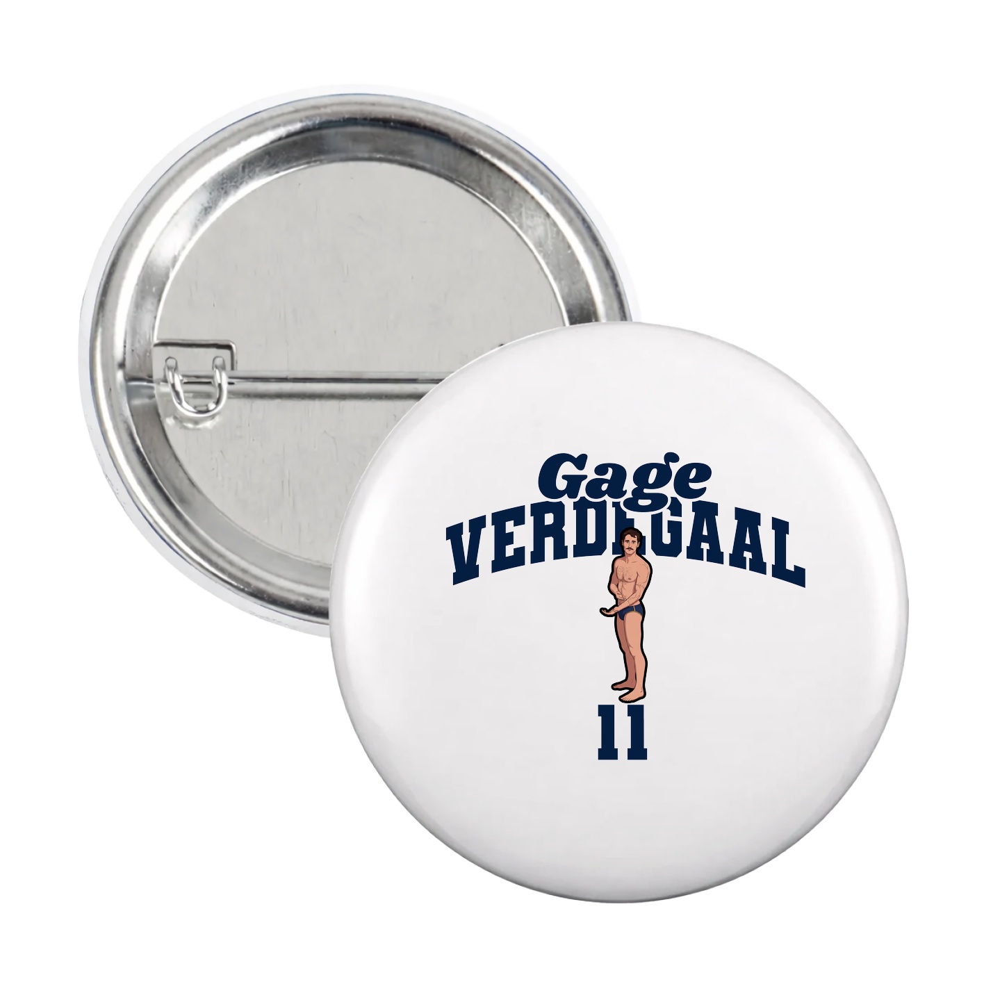 Game Day Button — Signature Arch in White
