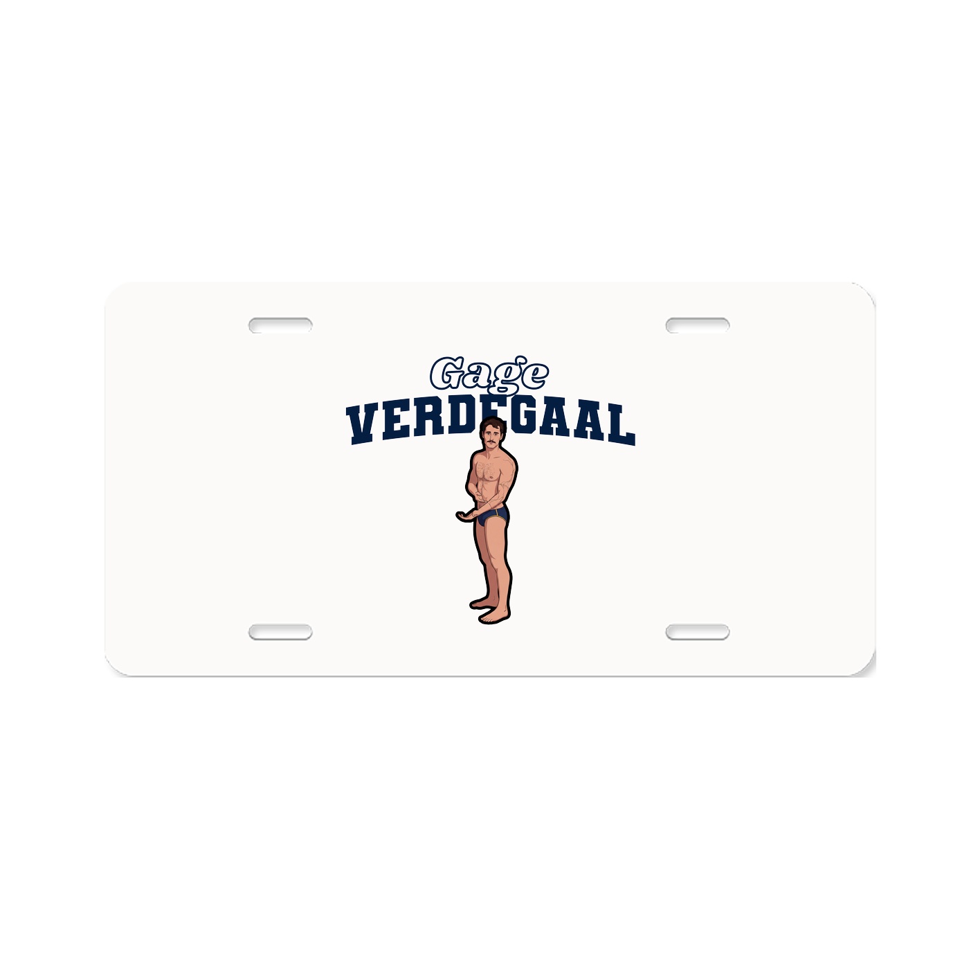 License Plate — Name Arch in Classic