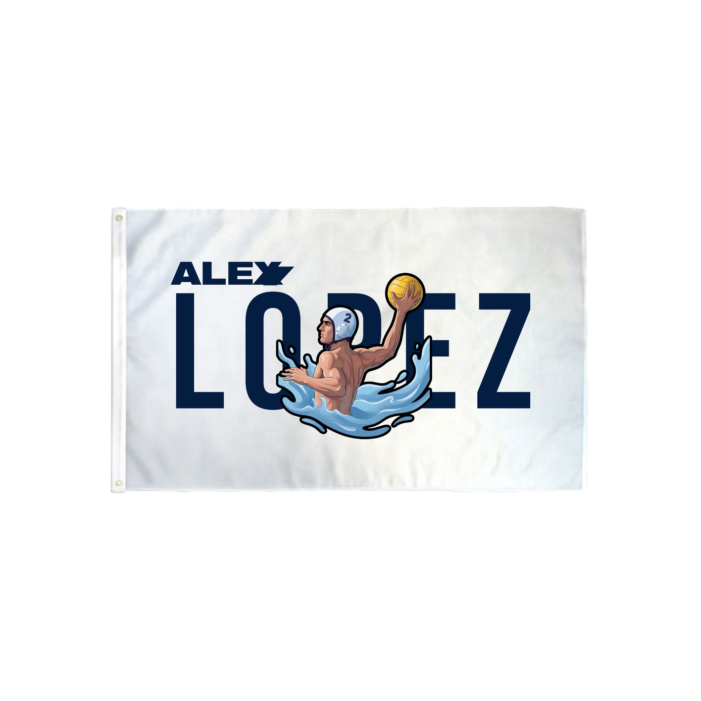 3x5 Flag — Player Name in Classic