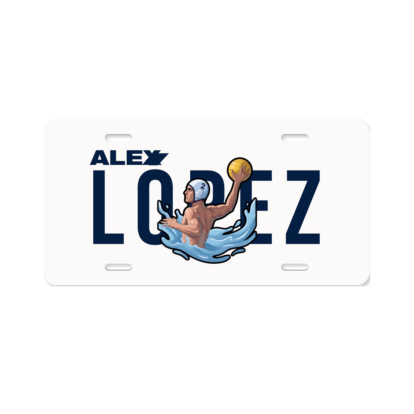 License Plate — Player Name in Classic