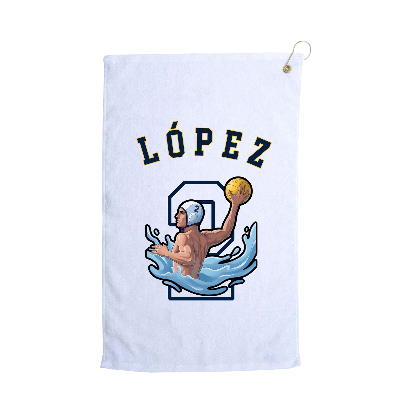 Golf Towel — Shirsey Arch in White