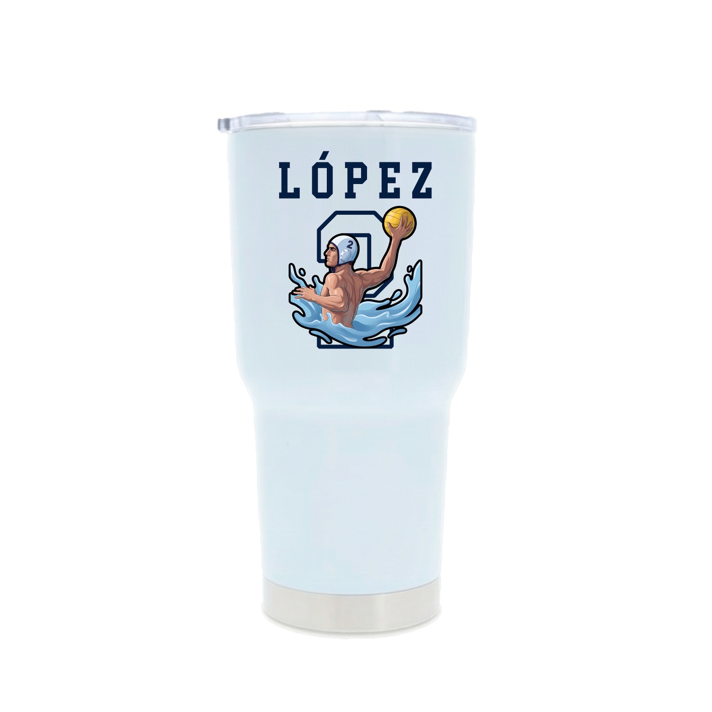30oz Stainless Steel Tumbler — Shirsey in White