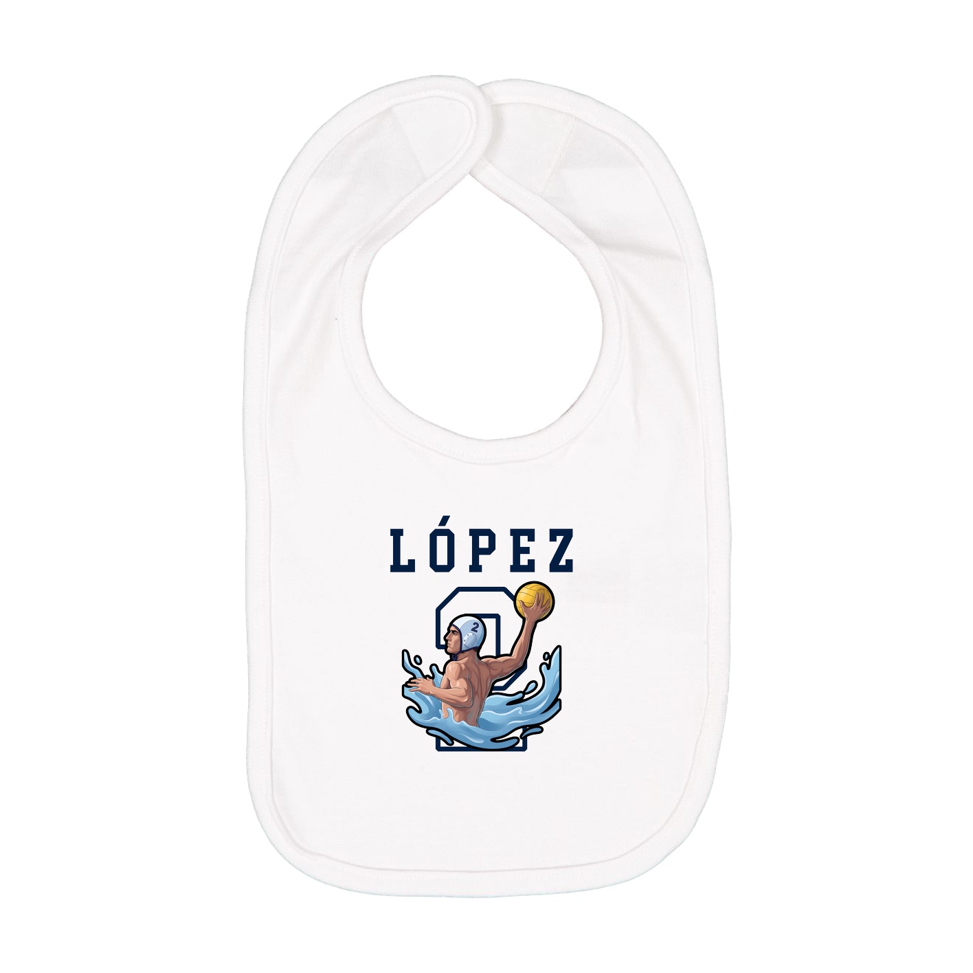 Infant Bib — Shirsey in White