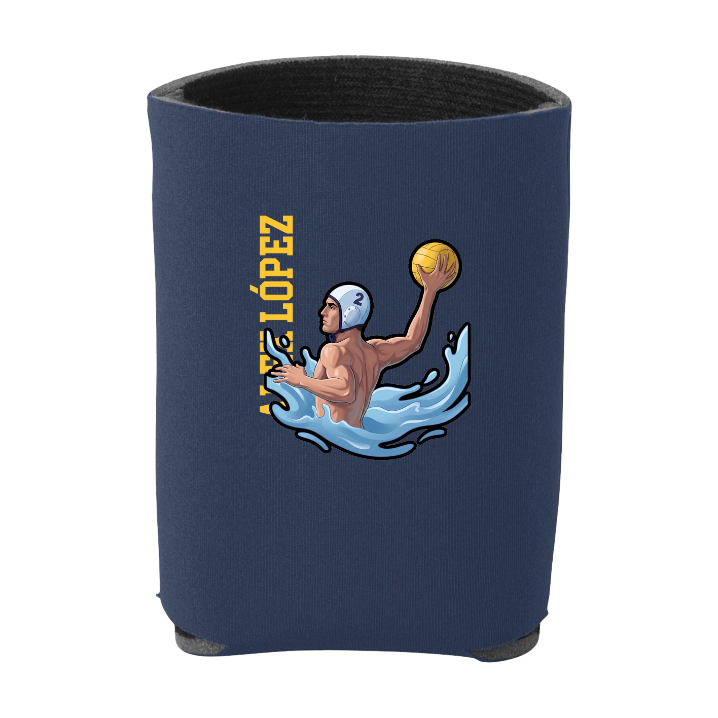 Can Holder — Name Vertical in Navy