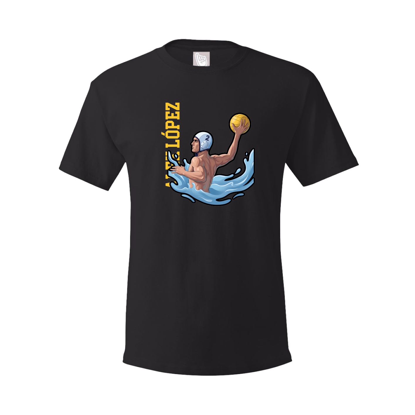 Tee — Name Vertical in Black