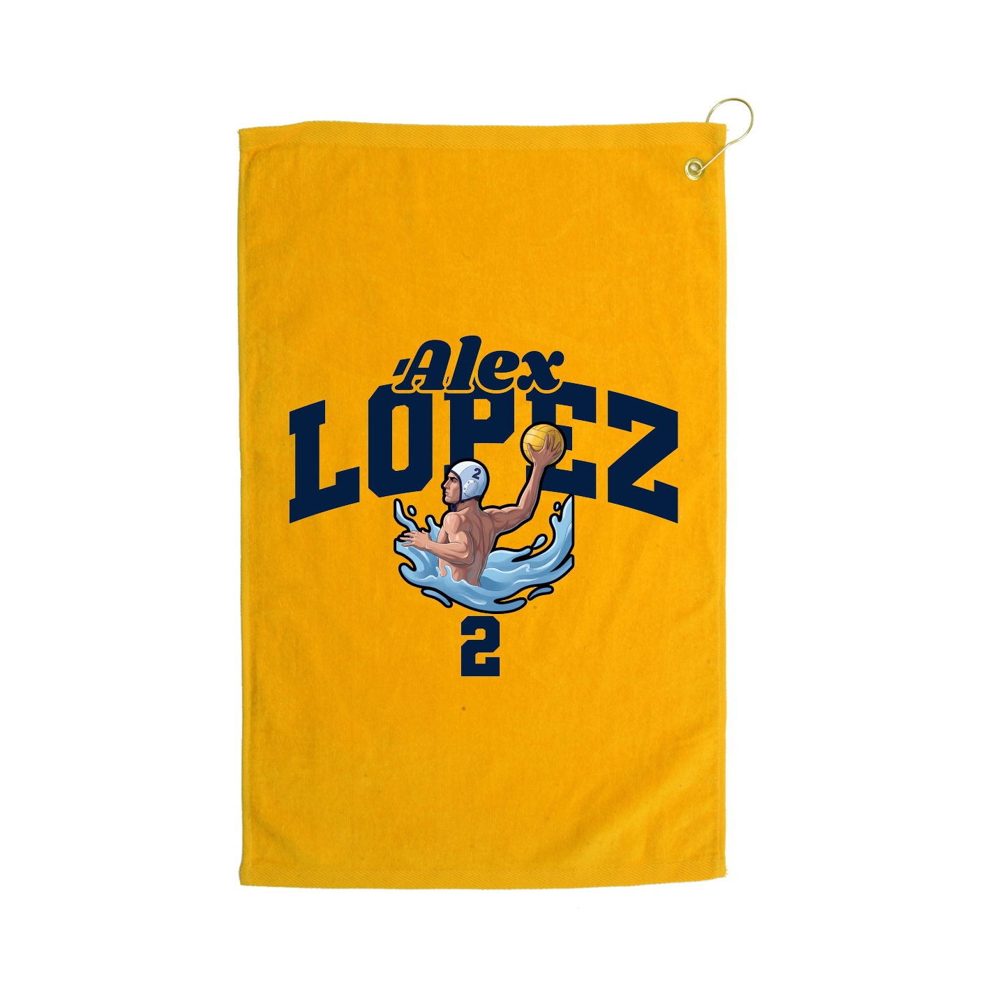 Golf Towel — Signature Arch in Gold