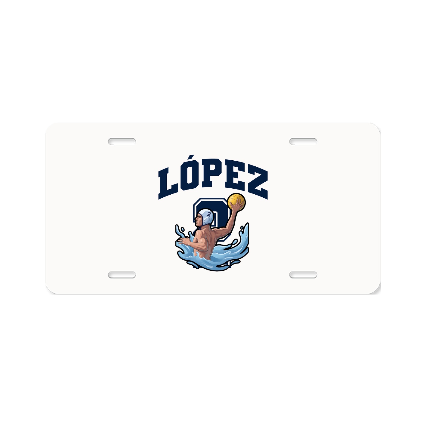 License Plate — Number in Classic