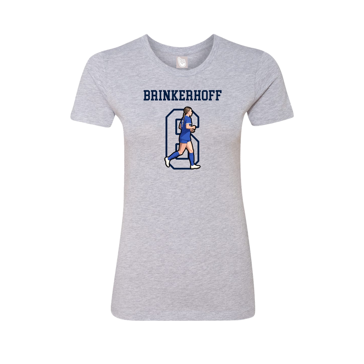 Fitted Women's Tee — Shirsey in Grey