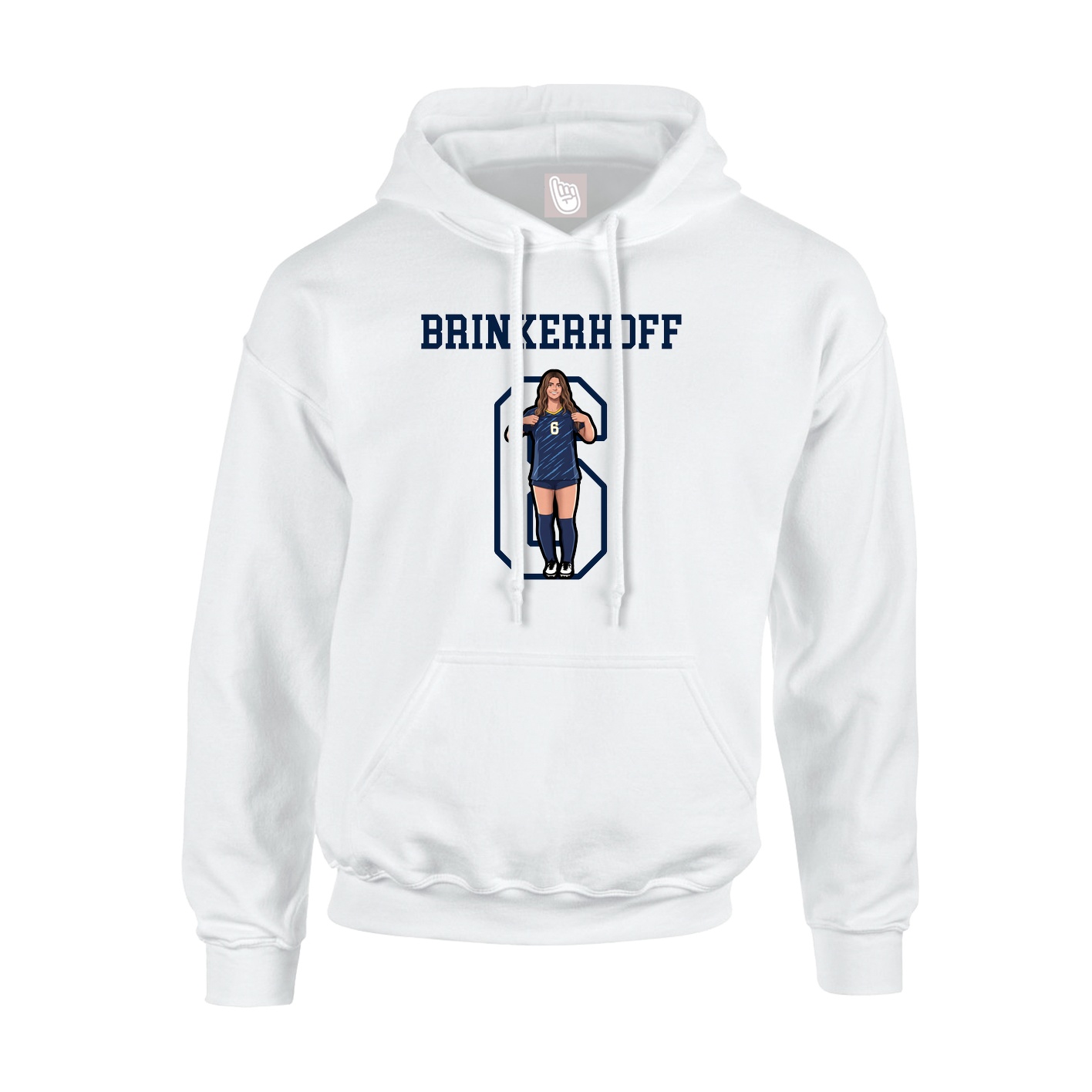 Hoodie — Shirsey in White