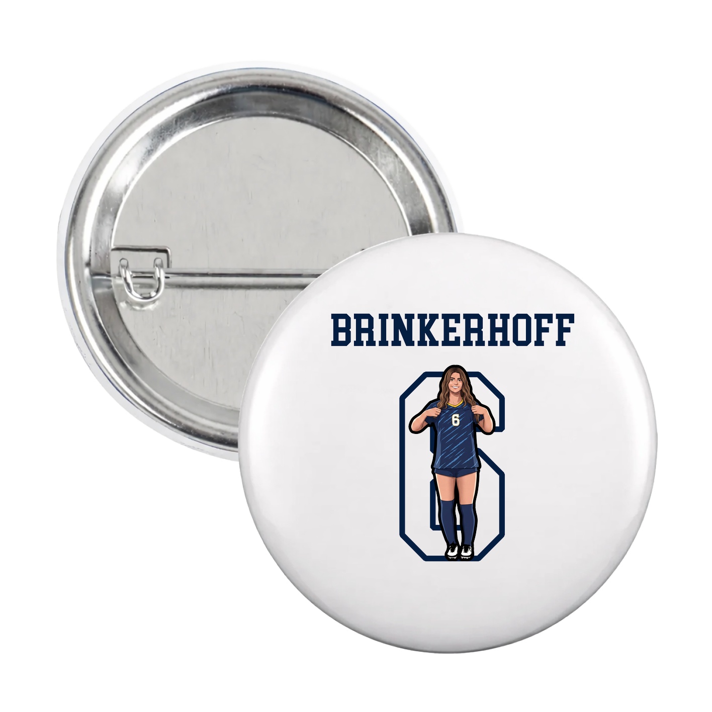 Game Day Button — Shirsey in White