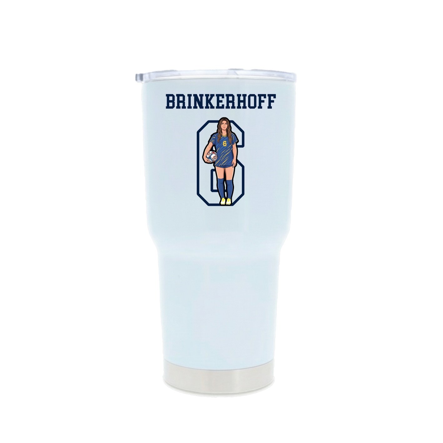 30oz Stainless Steel Tumbler — Shirsey in White