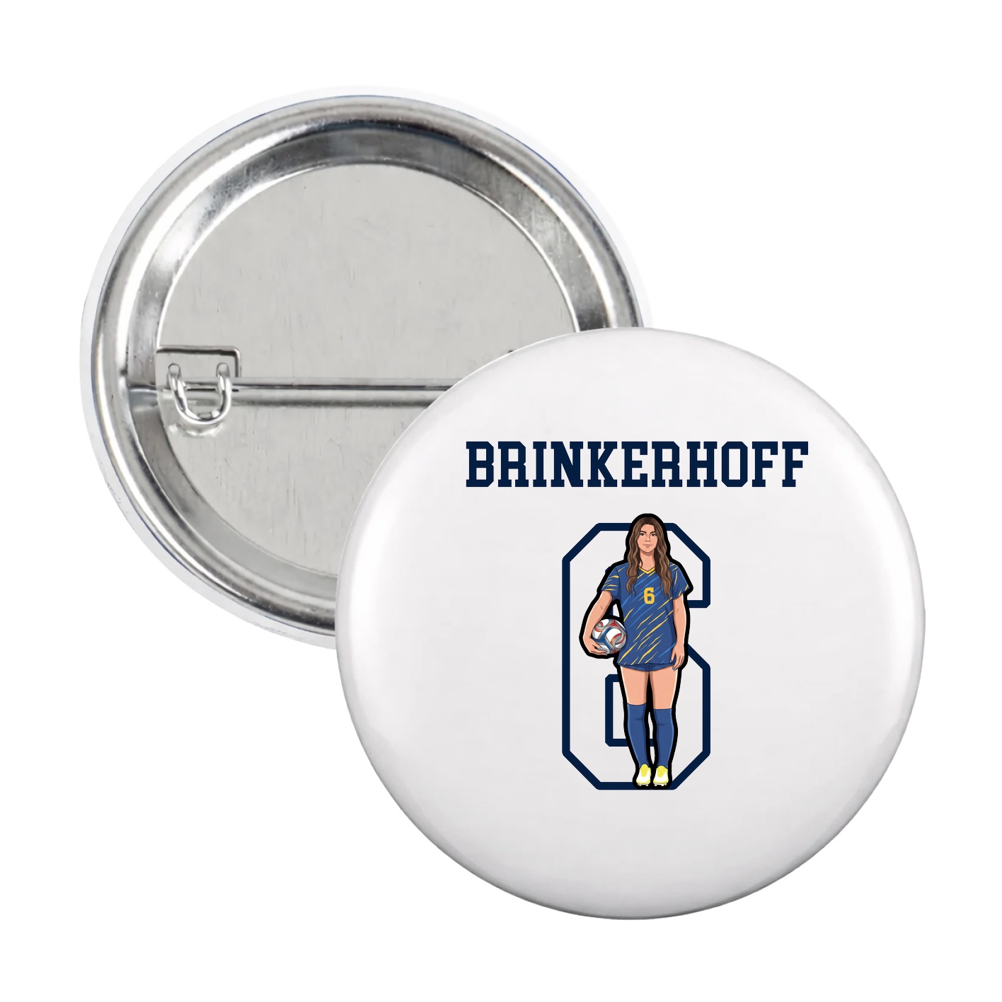 Game Day Button — Shirsey in White