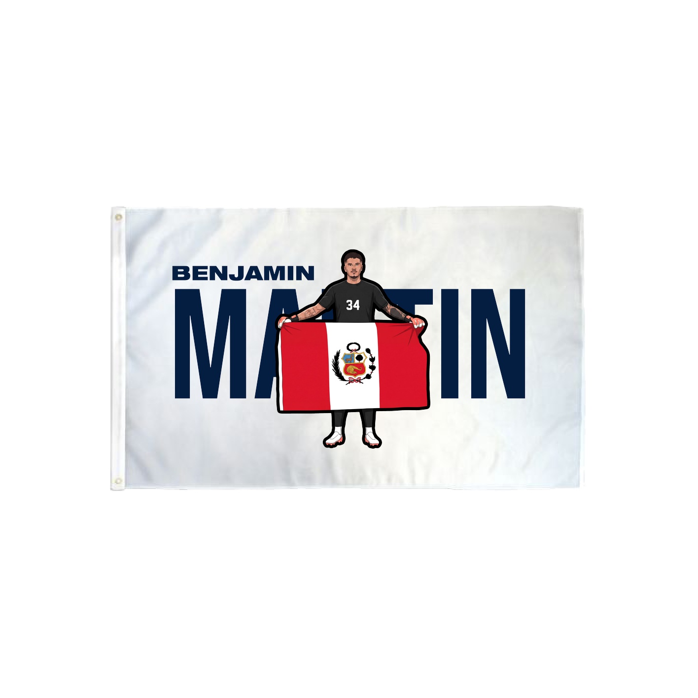 3x5 Flag — Player Name in Classic