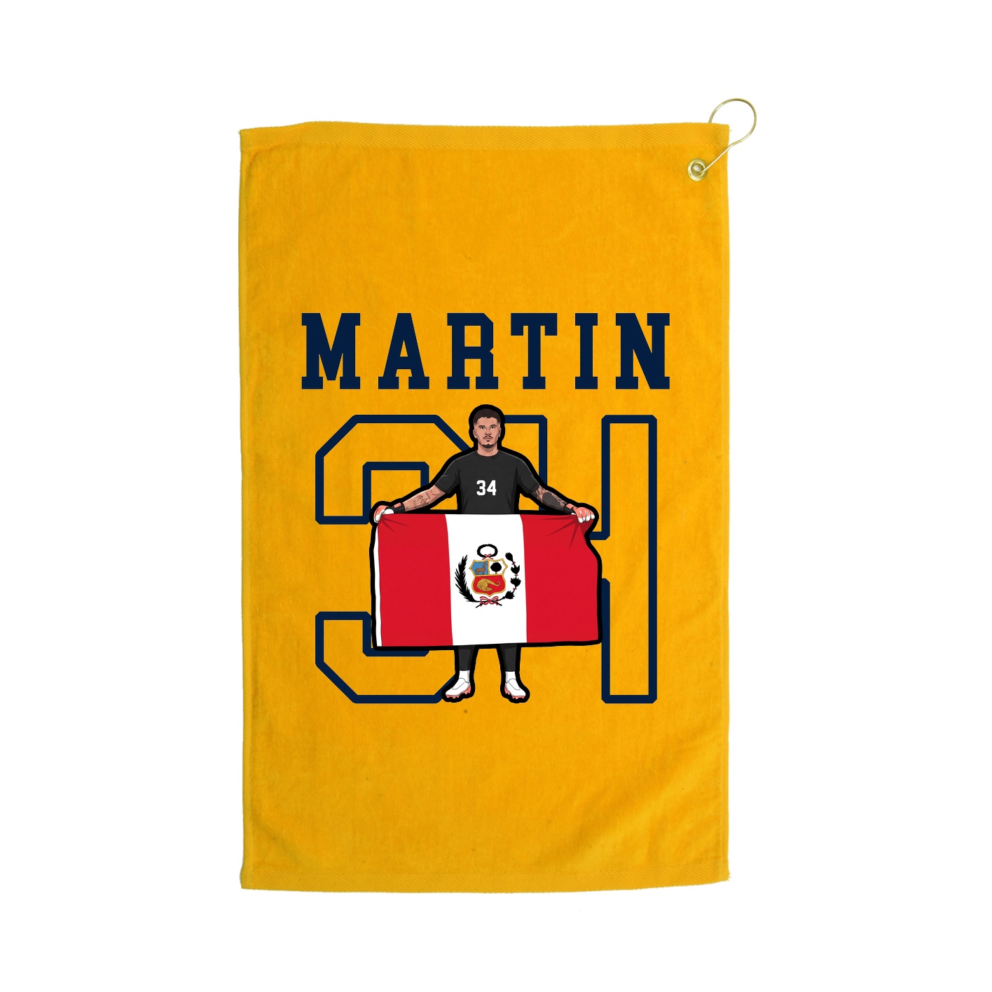 Golf Towel — Shirsey in Gold