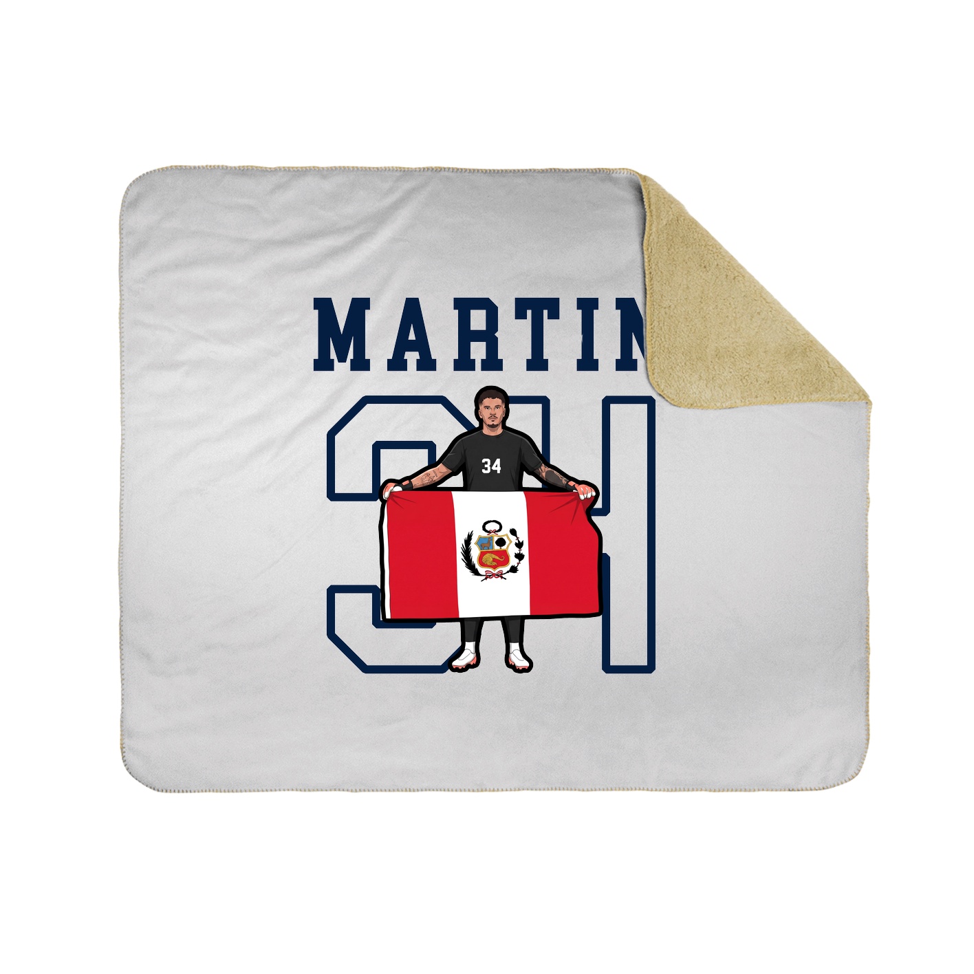 Throw Blanket — Shirsey in White