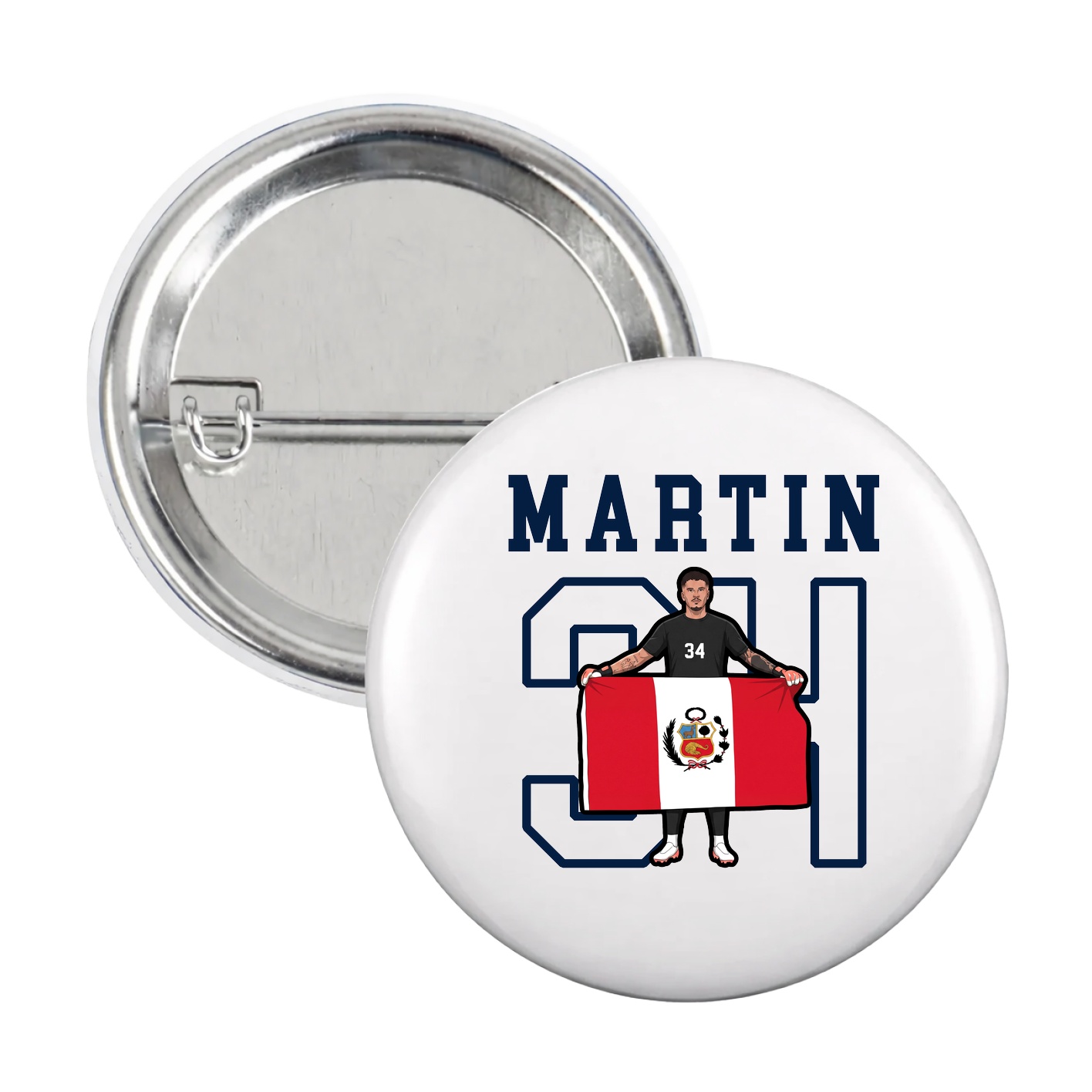 Game Day Button — Shirsey in White