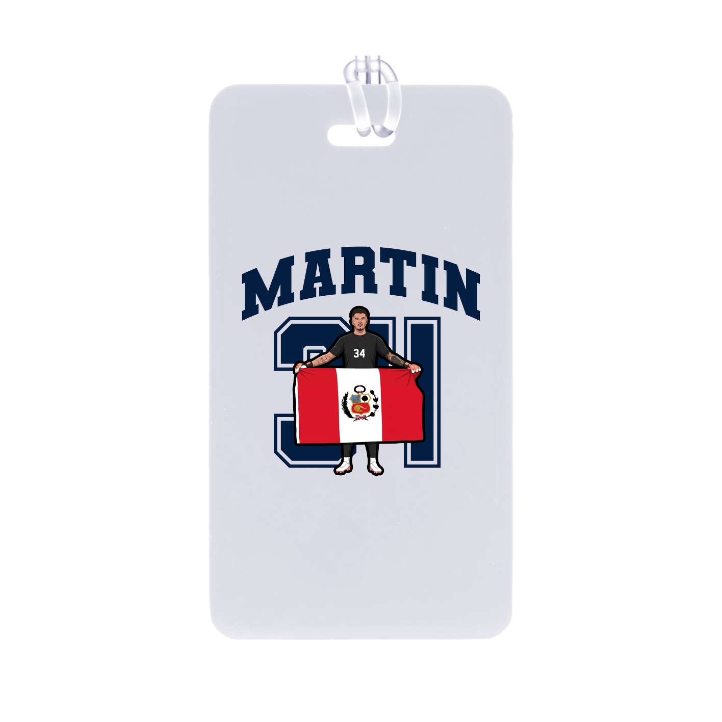 Bag Tag — Number in Classic