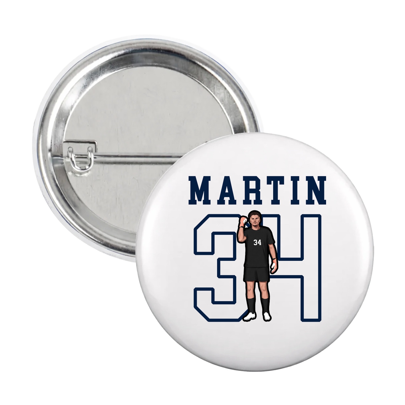 Game Day Button — Shirsey in White