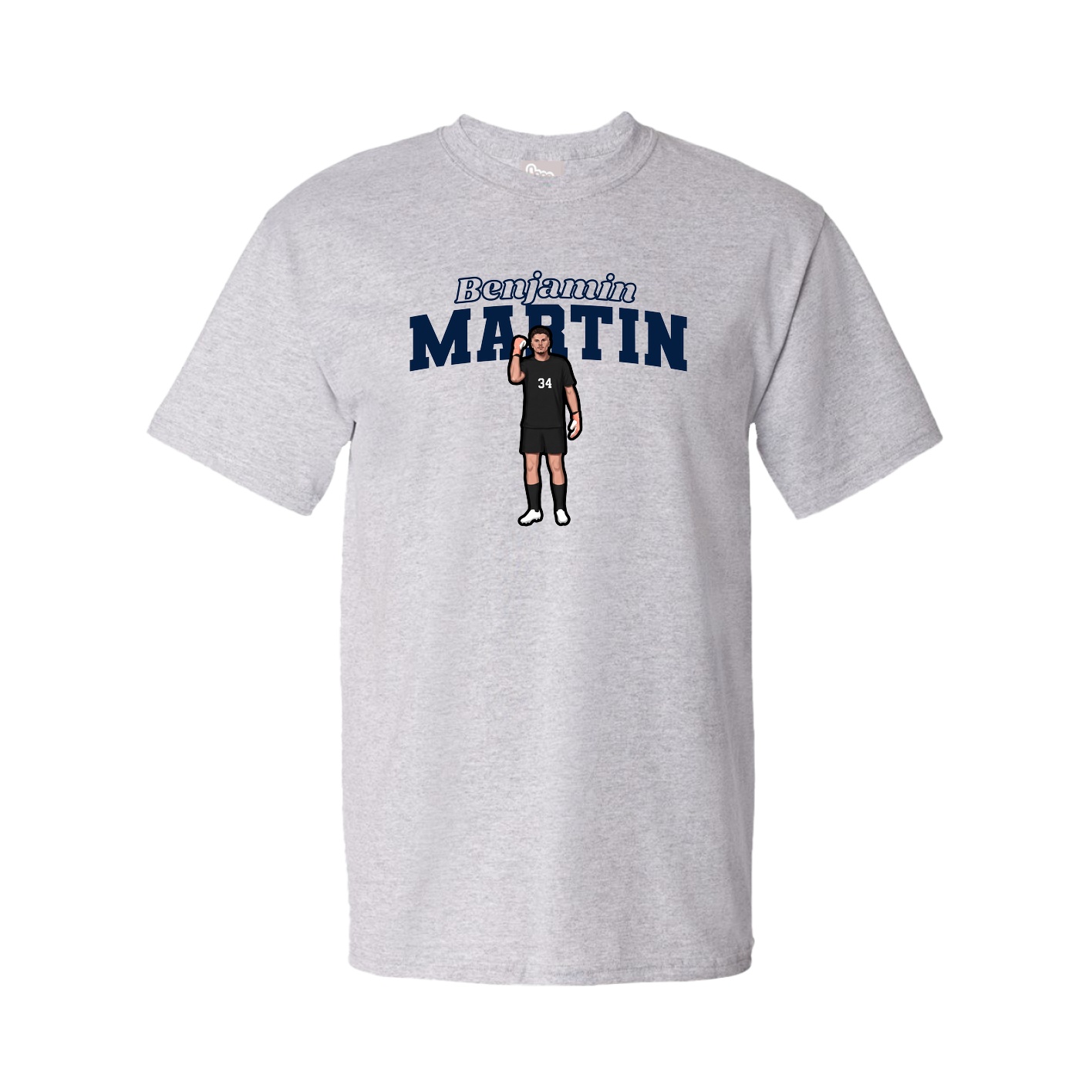 Tee — Name Arch in Grey