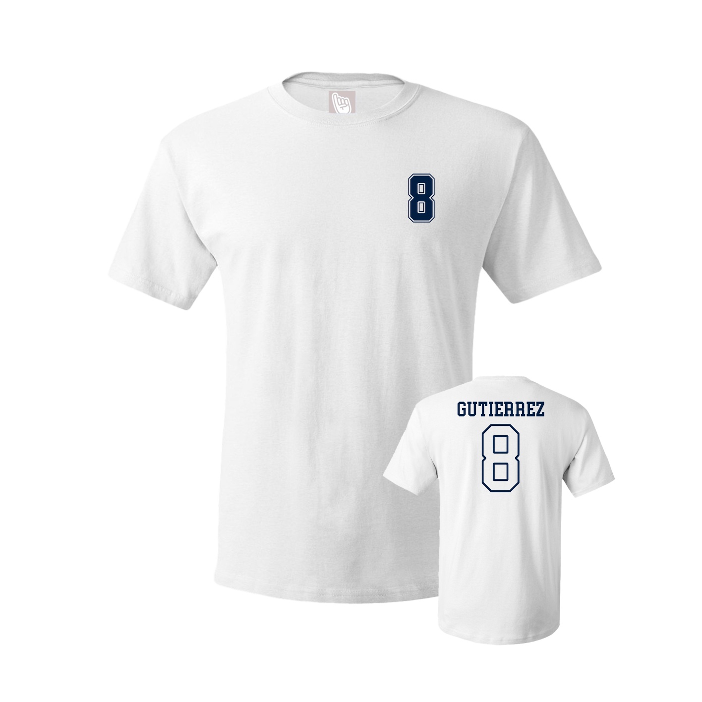 Youth Tee — Chest Back in White