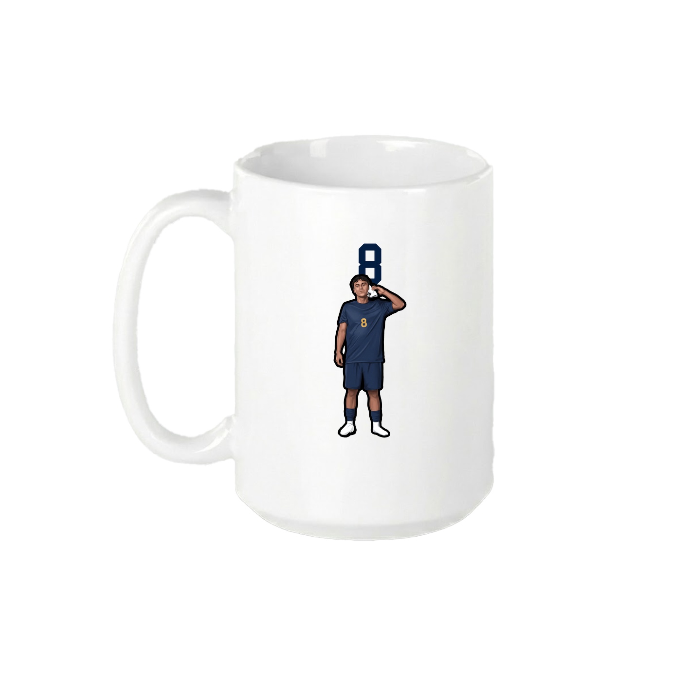 15oz Coffee Mug — Number Top in White